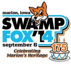 Poster for the annual Swamp Fox Parade in Marion 