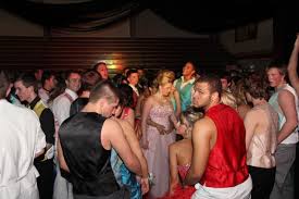 A group of students at Marion's Prom last year grind together, a dance move that will not be allowed this year. 