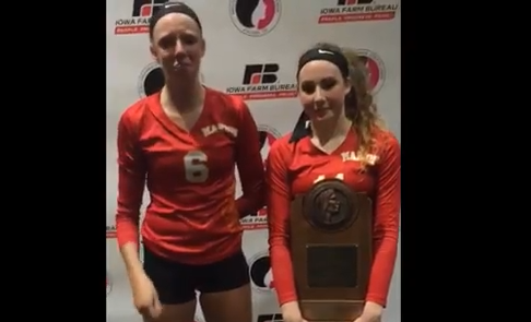 Isabella Sade and Morgan Swanger, both seniors, talk about their State 2016 first round loss to the CR Xavier Saints.