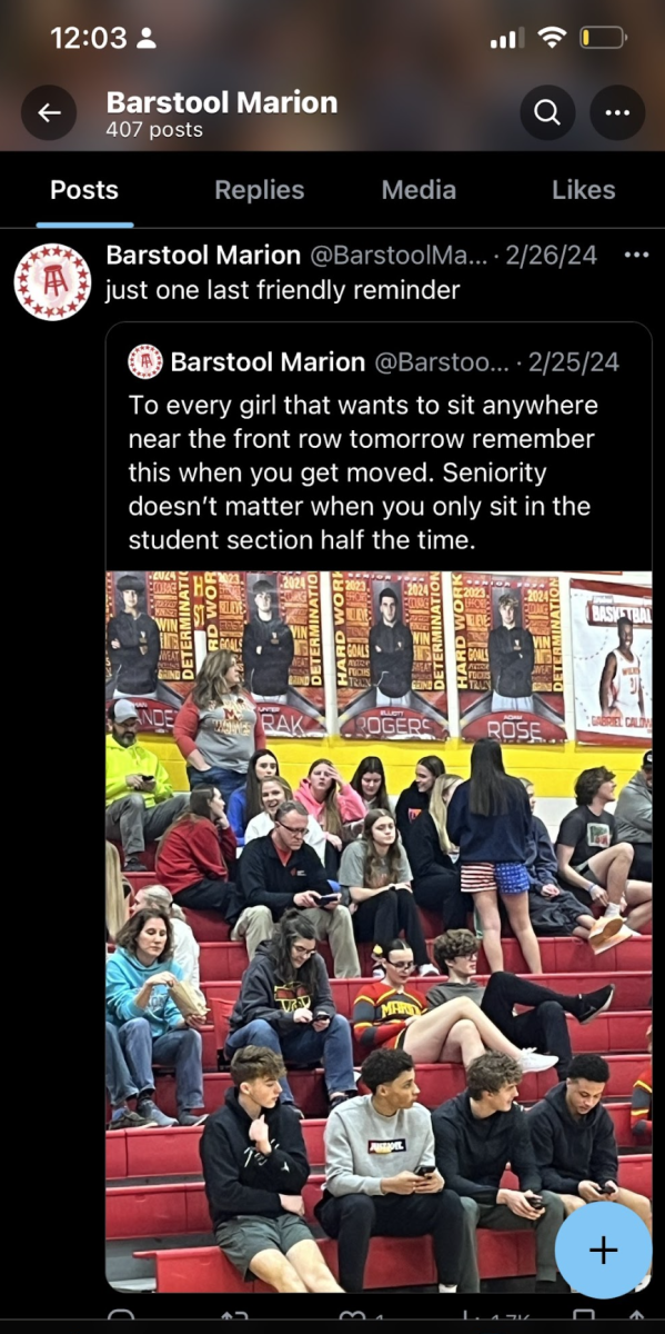 On+Marion%E2%80%99s+Barstool%2C+the+only+post+about+a+school+sporting+event+involves+sexist+comments+towards+a+group+of+senior+girls.++