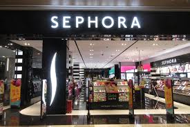 A photo of the exterior of Sephora showcases the popular products that the younger generation wants. 