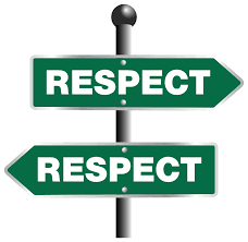  Respect is a mutual exchange. It doesn’t just go one way or the other.