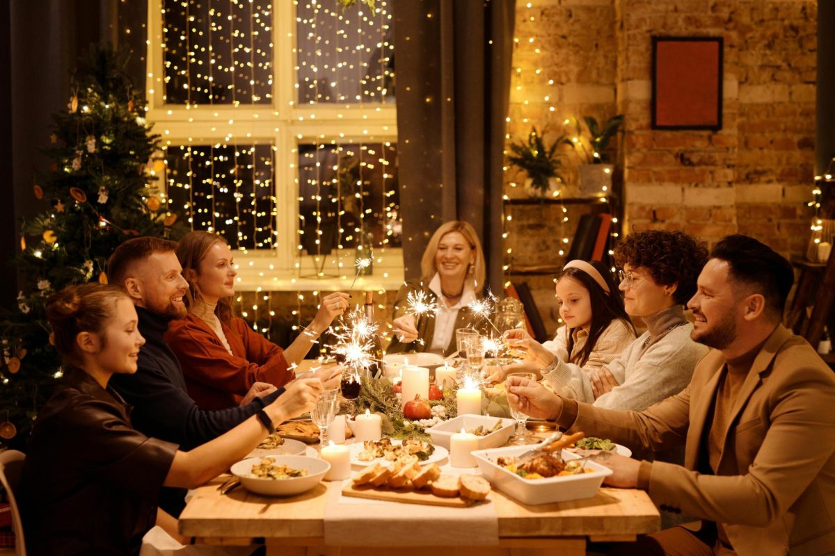 A family spending quality time together on Christmas, which is something one can do, rather than chasing a relationship
