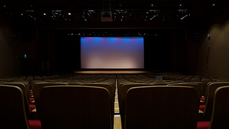 An empty movie theatre waits to be used to watch a new film.