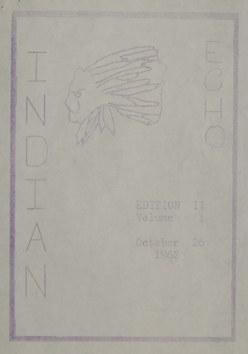 Indian Echo (Middle School Paper) 1962-1963