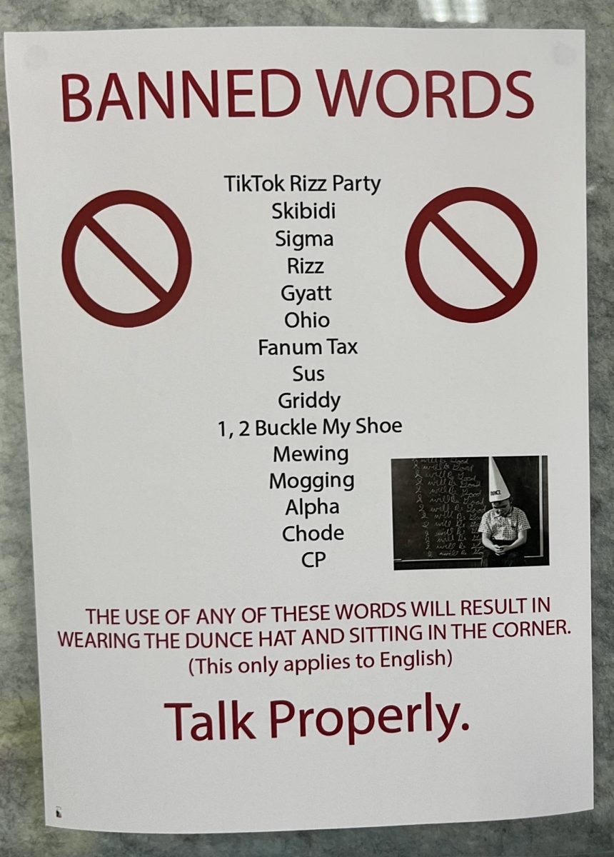 Many classrooms have started banning brainrot words from being used since it is such a distraction to some students. 