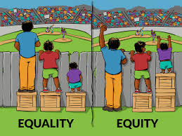 A graphic depicts the difference between equity and equality, whose definitions seemingly evade people when tackling social issues. (Courtesy of Interaction Institute for Social Change | Artist: Angus Maguire)