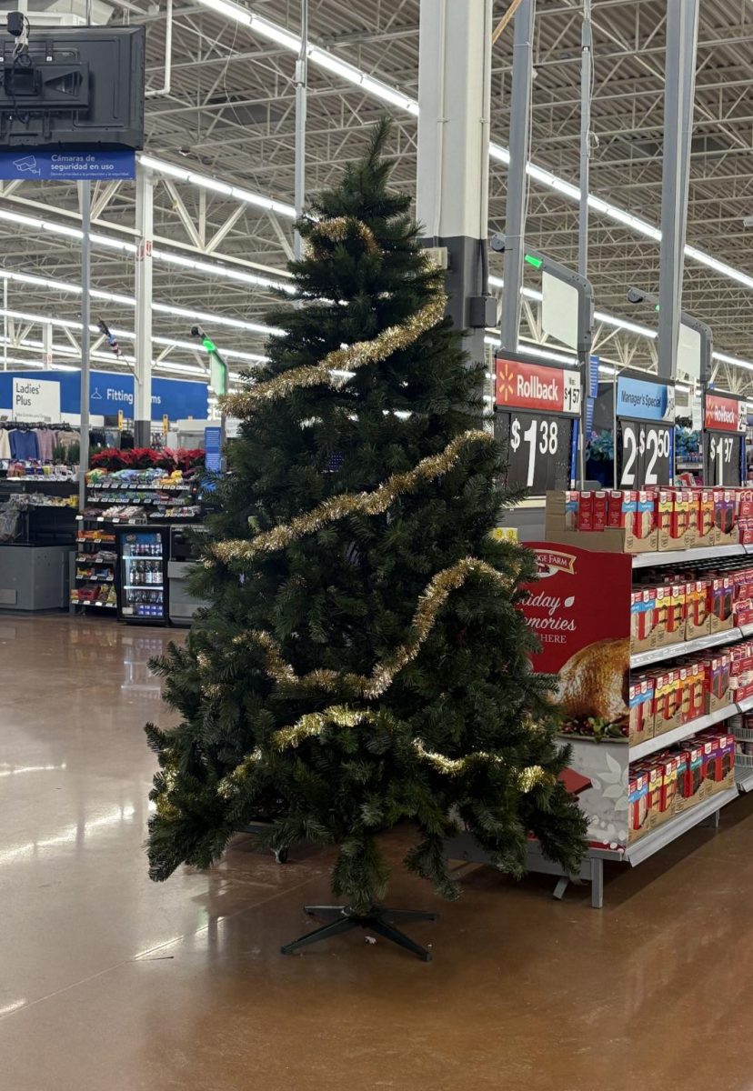 The local Walmart in Marion has an angel tree up, showing that generous donors have already participated in sharing holiday cheer, leaving no more tags left. 