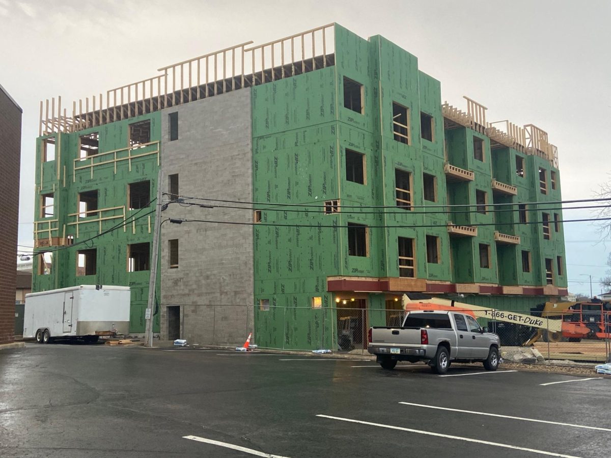 A new apartment building is being constructed in Marion. (Courtesy of Gracie Uhl)